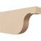 Ekena Millwork 2in. W x 6in. H x 12in. L Del Monte Woodgrain TimberThane Rafter Tail, Primed Tan RFTUR02X06X12DELRCPR - alternate 1